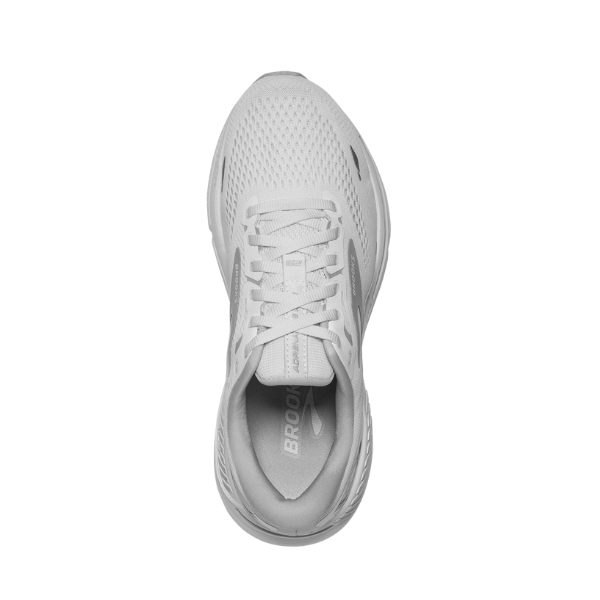 Brooks Mujer Adrenaline GTS 23 Ancho Blanco/Oyster/Plata