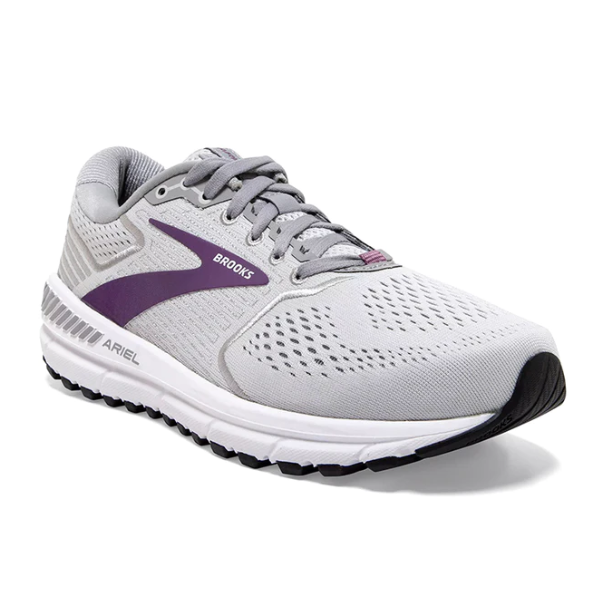 Brooks Women's Ariel 20 Oyster/Alloy/Grape