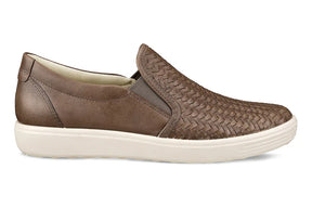 ECCO Women's Soft 7 Woven Slip-On Bronz