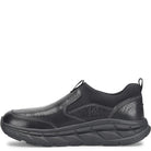 ALIGN Men's Protech Valent Black work sneaker, non-slip rubber outsole with high-traction tread, detail view.