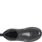 ALIGN Men's Protech Valent Black slip-on work sneaker, padded Cloud heel counter for comfort, detail view.