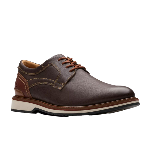 Clarks Men's Monahan Plain Brown Leather