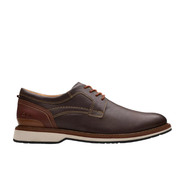 Clarks Men's Monahan Plain Brown Leather