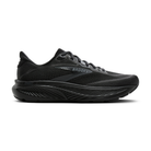 BROOKS Women's Ghost 18 Wide Black/Black running shoe with DNA LOFT cushioning and black midsole, side profile.