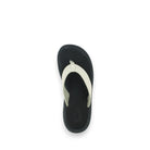 Top view of the OLUKAI Women's Ohana Beige sandal showing the anatomical footbed, nylon toe post and arch support.