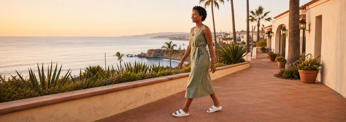 Sovella by Lucky Feet Shoes — arch-supporting active recovery sandals
