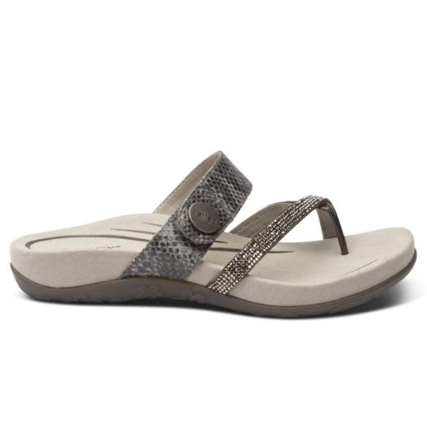 Aetrex Women's Izzy Sparkle Pewter