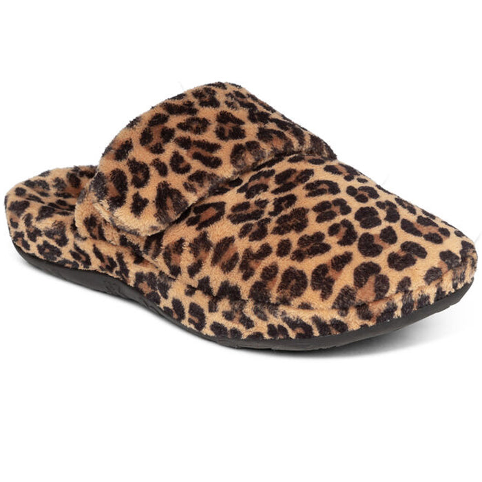 Aetrex Damen Mandy Slipper Leopard