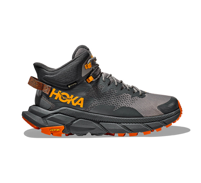 HOKA Men's Trail Code GTX Castlerock/Persimmon Orange