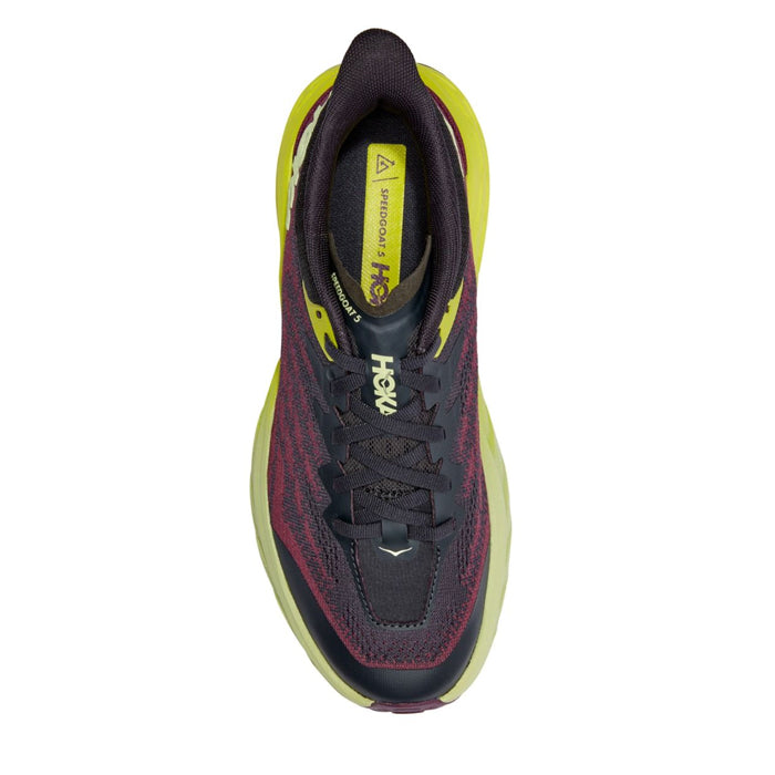 Hoka One One Women's Speedgoat 5 Running Shoes (Coastal Shade/Green Glow, Size  10 US)