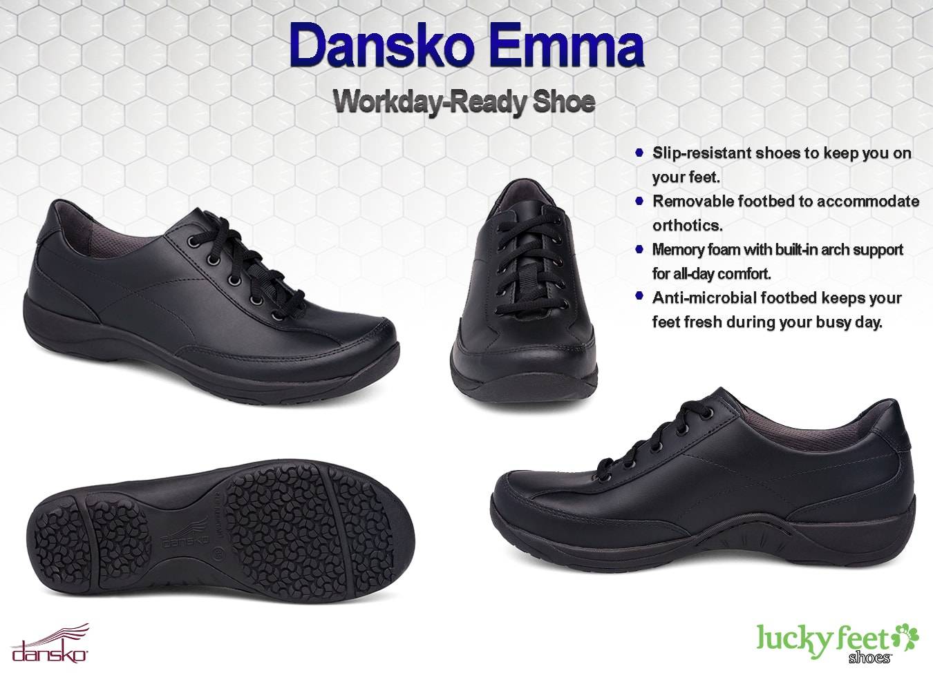 shoes comfortable womens dansko slip resistant luckyfeetshoes emma wide comfy nurses teachers
