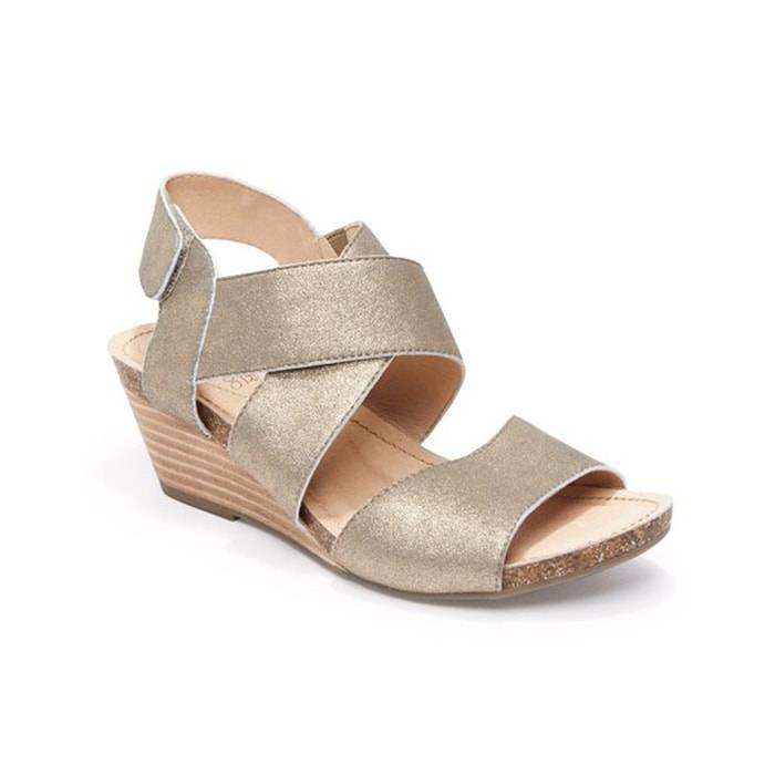 Strappy Memory Foam Wedge | Comfort Shoes | Lucky Feet Shoes