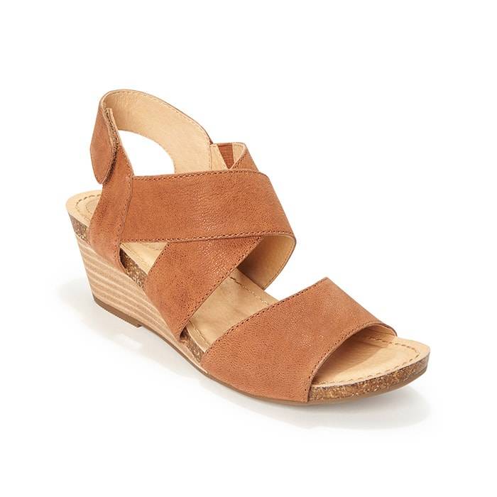 Strappy Memory Foam Wedge | Comfort Shoes | Lucky Feet Shoes