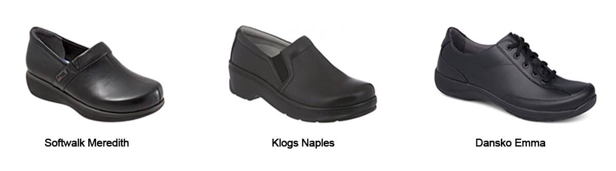 comfortable black work shoes womens
